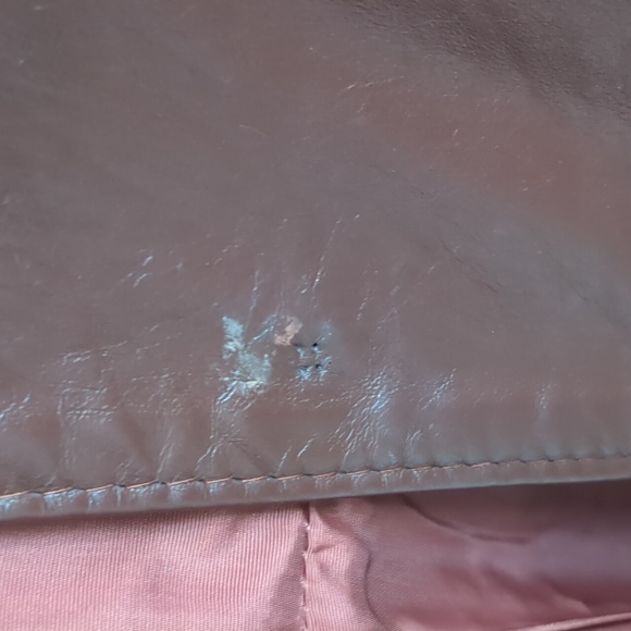 Avanti Burgundy Leather Coat - Picture 4 of 13